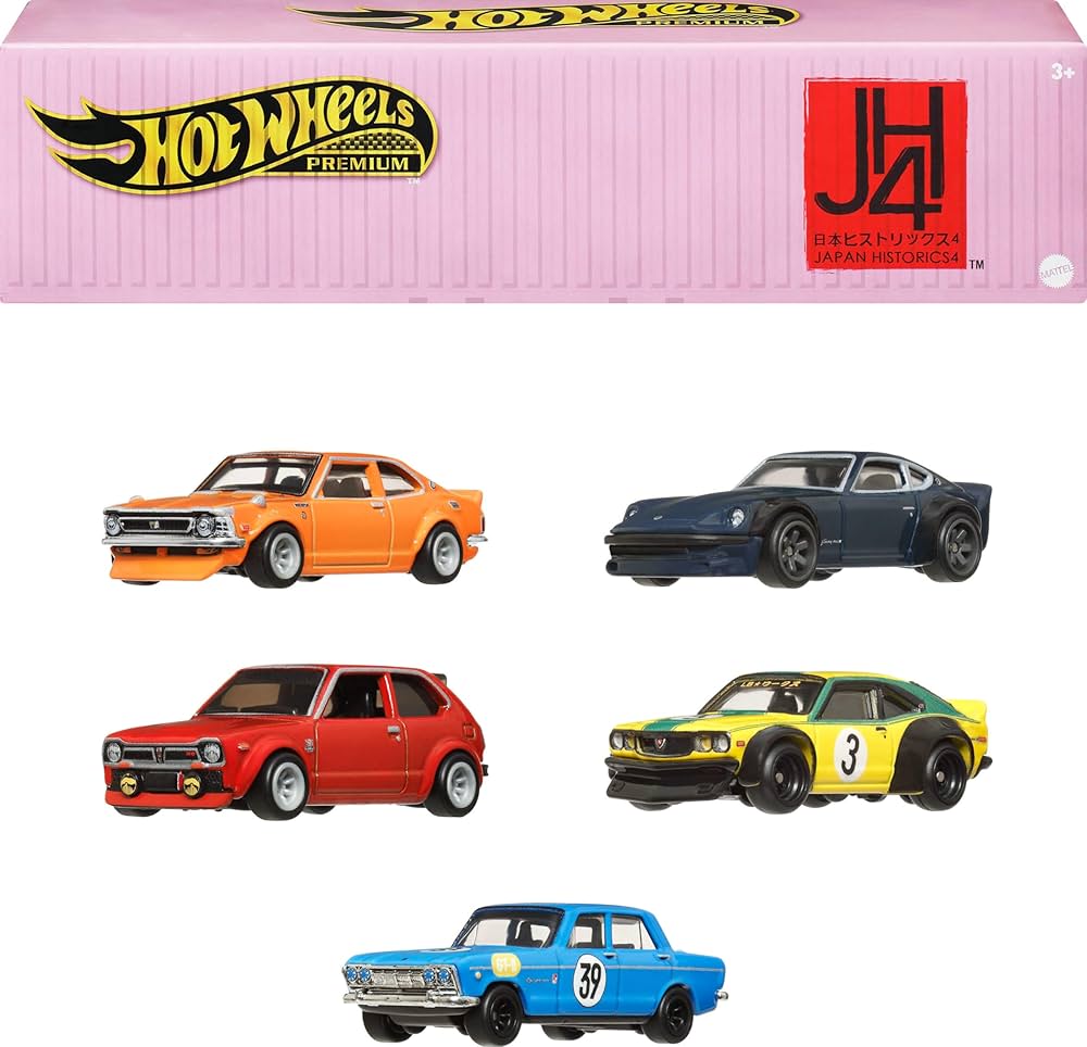 HOTWHEELS HW showroom workshop 5台セット Hot Wheels Premium Car Culture Japonia Zestaw z 5 metalowymi